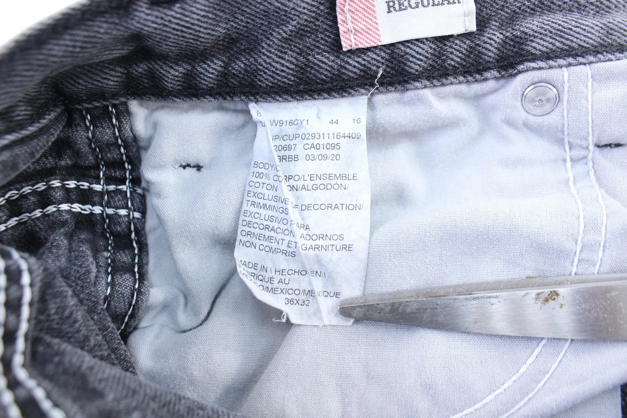 Dickie's Logo Patch Black Wash Denim Jeans