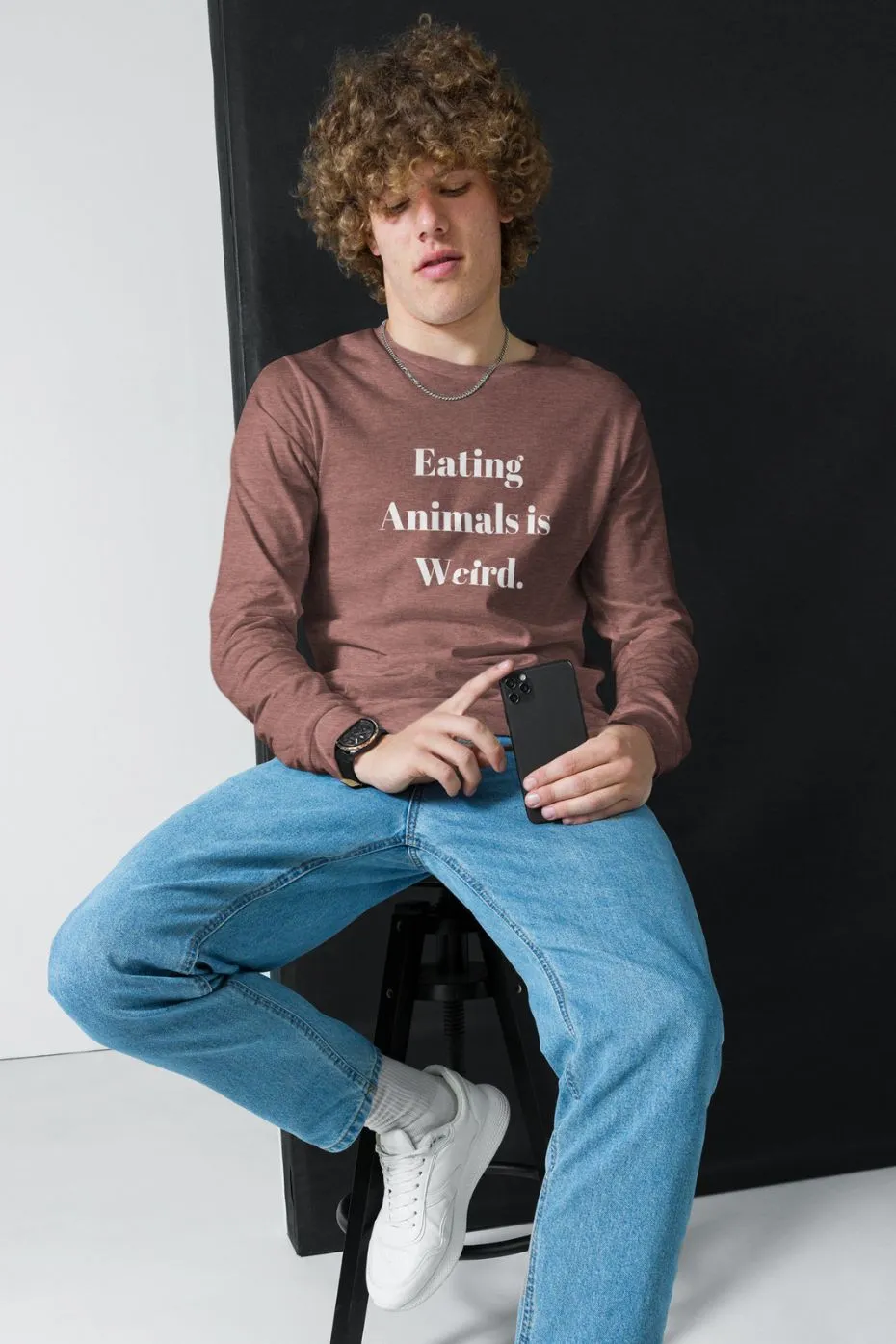 Eating Animals is Weird - Unisex Long Sleeve Tee